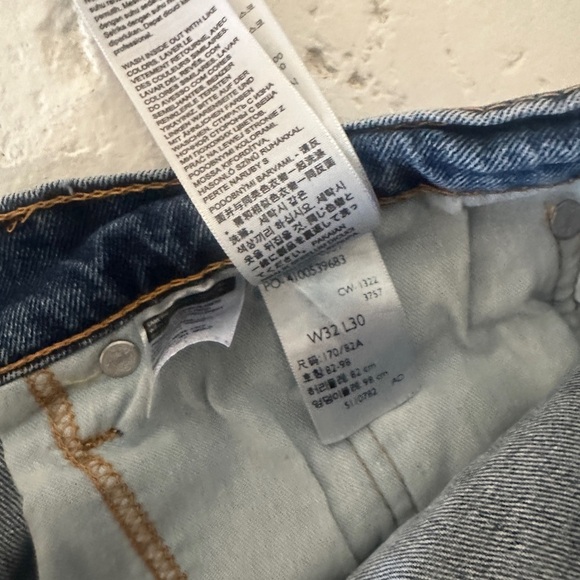 Levi’s 514 Straight Fit Men’s Jeans Frayed Hem– 32x30 Medium Wash - Picture 3 of 8